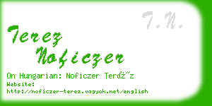 terez noficzer business card